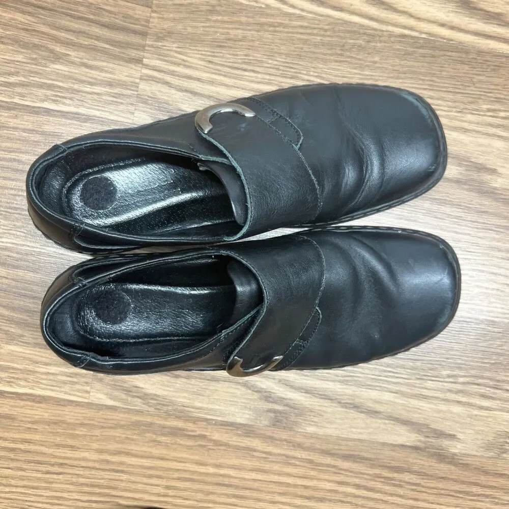 JOSEF SEIBEL 'Theresa' Black Leather Monk Strap Oxfords EUR 41 | US 10‎